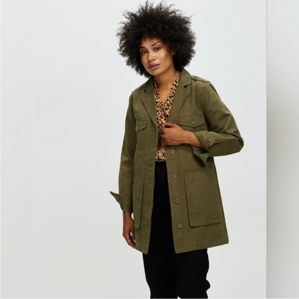 Brixton Women’s Quardro Utility Jacket in Miltary Olive Sz L